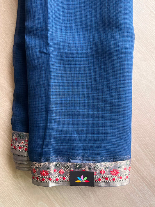 Woven Border Kota Saree - 34904
