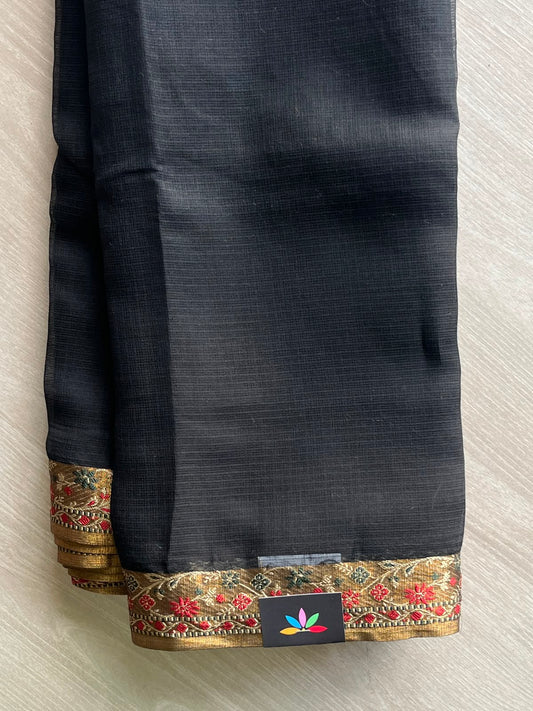 Woven Border Kota Saree - 34906