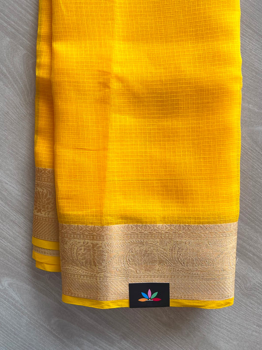 Woven Border Kota Saree - 34907