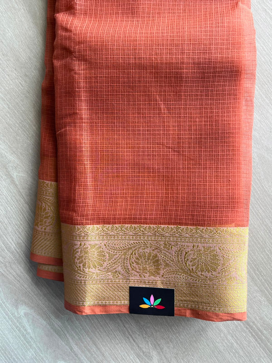 Woven Border Kota Saree - 34909