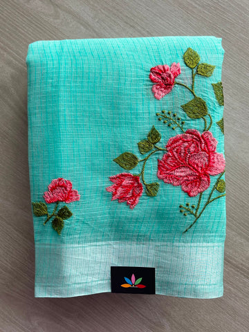 Simple Embroiderery Kota Saree - 34966
