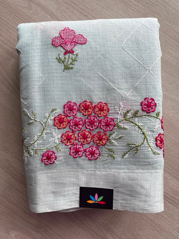 Simple Embroiderery Kota Saree - 34967