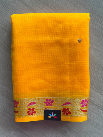 Sequin Work Woven Border Blended Kota Saree - 34974