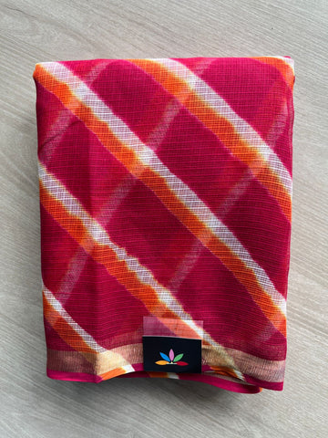 Stripes Leheriya Kota Doria Saree- 35592