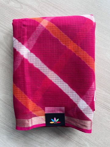 Stripes Leheriya Kota Doria Saree- 35597