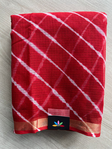 Stripes Leheriya Kota Doria Saree- 35604