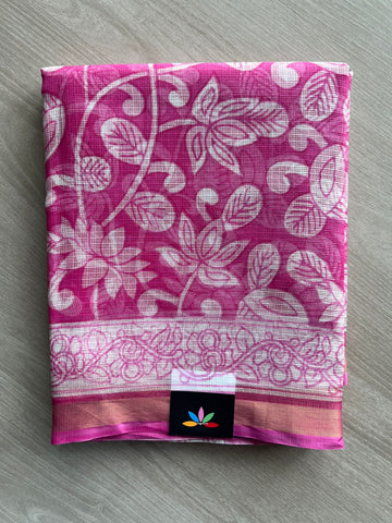 Kalamkari Design Print Kota Silk Saree - 35607