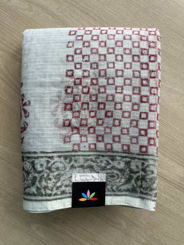 Simple Printed Blended Kota Saree - 35624