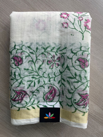 Simple Printed Blended Kota Saree - 35638