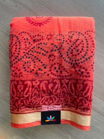 Simple Printed Blended Kota Saree - 35647
