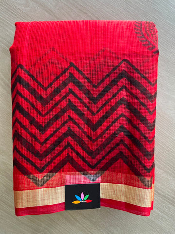 Simple Printed Blended Kota Saree - 35648