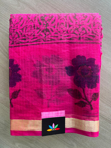 Simple Printed Blended Kota Saree - 35650
