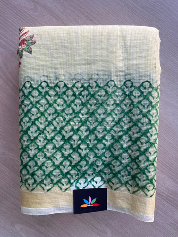 Simple Printed Blended Kota Saree - 35651