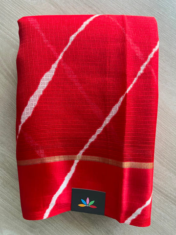 Printed Mixed Silky Kota Saree with Satin Border - 35655