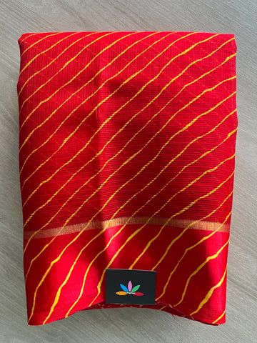 Printed Mixed Silky Kota Saree with Satin Border - 35658