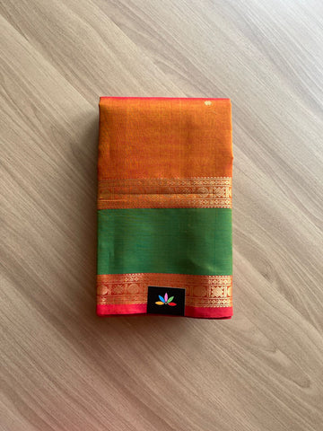 Rettapet Border Handloom Kanchi Silk Cotton Saree -13993