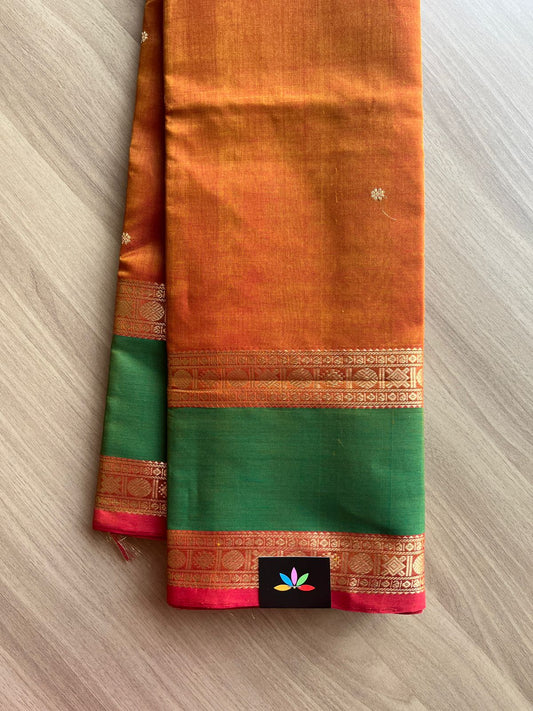 Rettapet Border Handloom Kanchi Silk Cotton Saree -13993