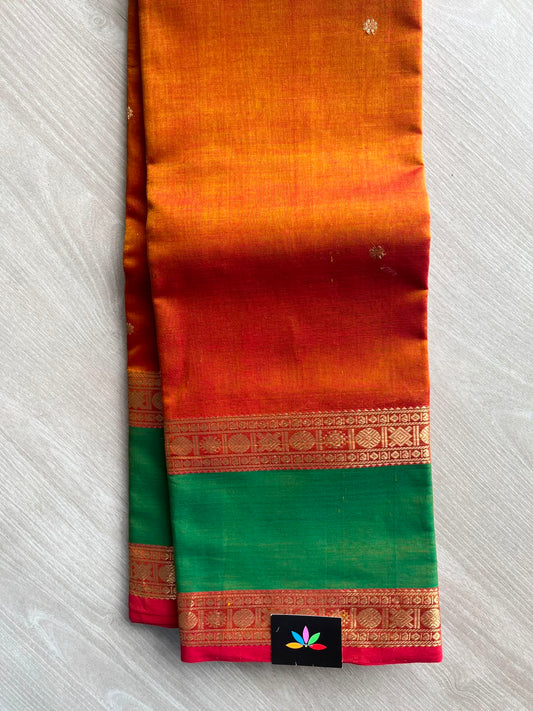 Rettapet Border Handloom Kanchi Silk Cotton Saree -13993