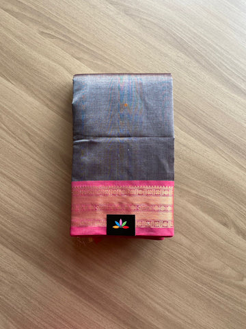 Orissa Weave Inspired Handloom Kanchi Silk Cotton Saree -13994