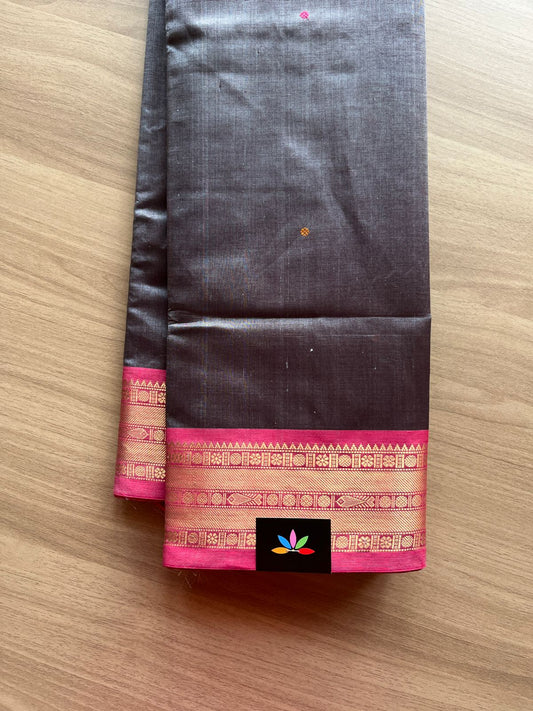 Orissa Weave Inspired Handloom Kanchi Silk Cotton Saree -13994