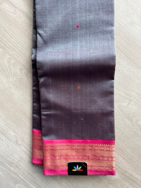 Orissa Weave Inspired Handloom Kanchi Silk Cotton Saree -13994
