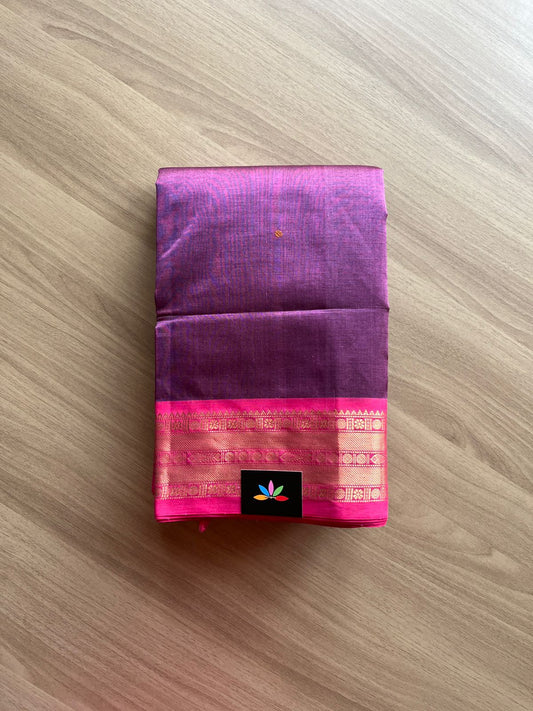 Orissa Weave Inspired Handloom Kanchi Silk Cotton Saree -13995