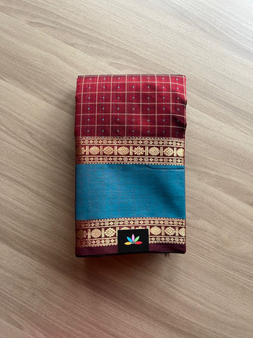 Handloom Lakshadeepam Kanchi Silk Cotton Saree -13997