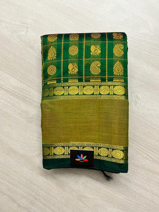 Traditional Kanchi Silk Cotton Saree -8960