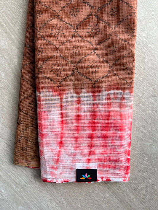 Block Printed Kota Saree - 34569