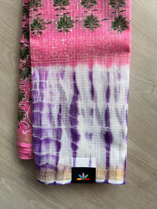 Block Printed Kota Saree - 34570