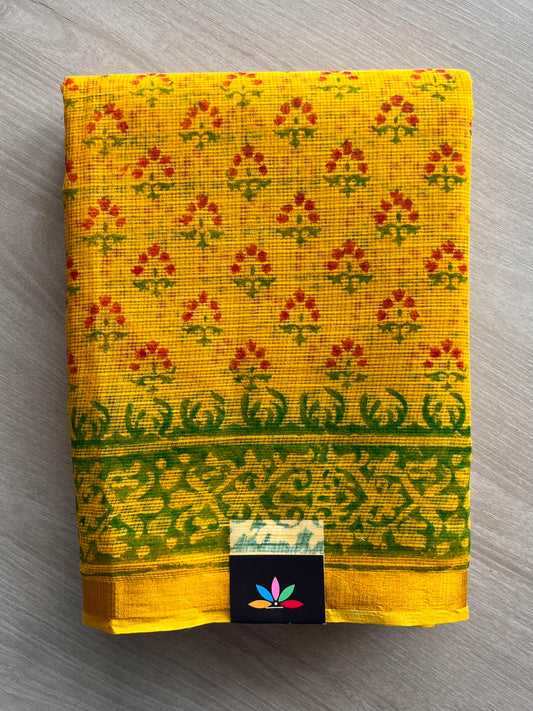 Block Printed Kota Saree - 34575