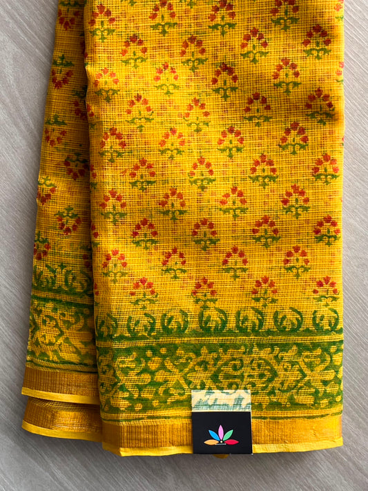 Block Printed Kota Saree - 34575