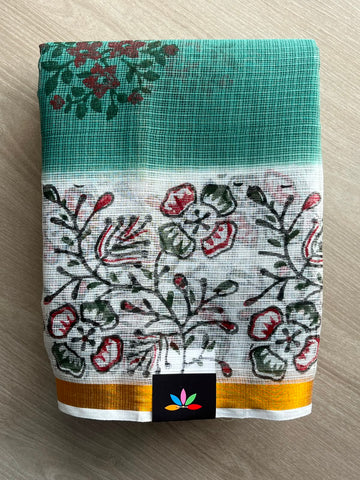 Block Printed Kota Saree - 34576