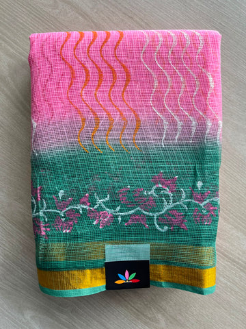 Block Printed Kota Saree - 34577