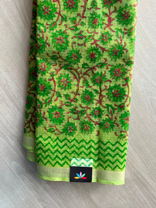 Block Printed Kota Saree - 34578