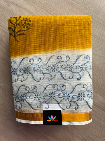 Block Printed Kota Saree - 34582