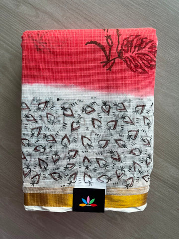 Block Printed Kota Saree - 34587