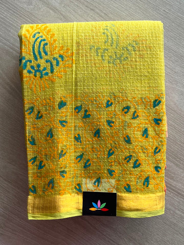 Block Printed Kota Saree - 34588