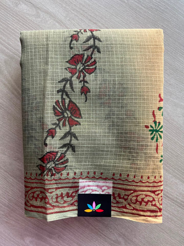 Block Printed Kota Saree - 34589
