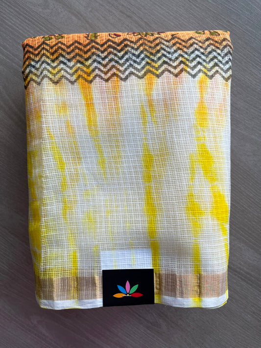 Block Printed Kota Saree - 34591