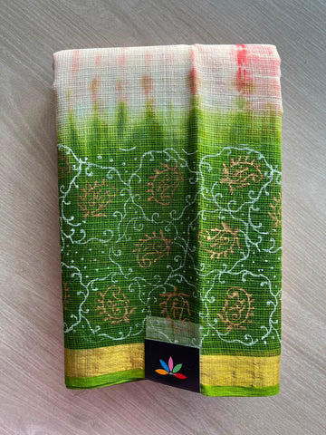 Block Printed Kota Saree - 34593