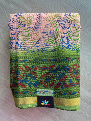 Block Printed Kota Saree - 34595