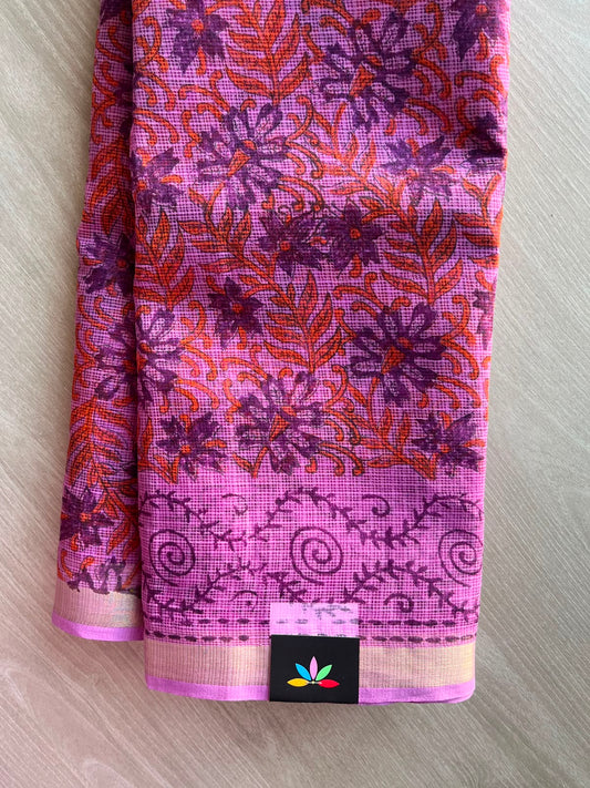 Block Printed Kota Saree - 34597