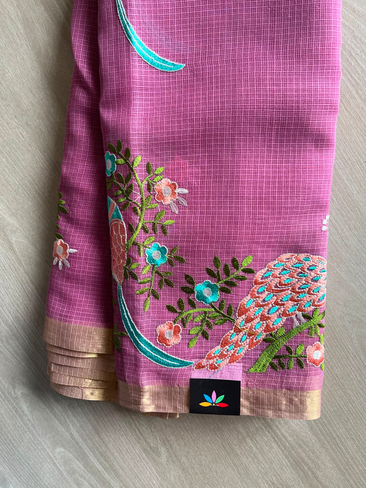 Designer Embroidered Kota Saree - 34658