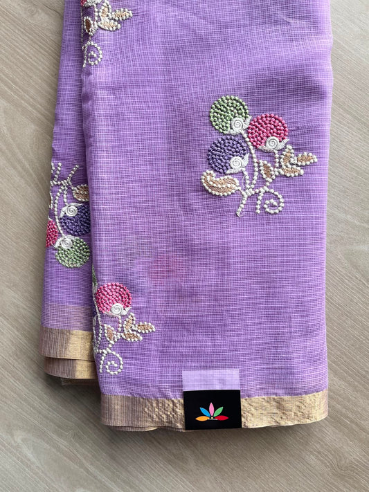 Designer Embroidered Kota Saree - 34663