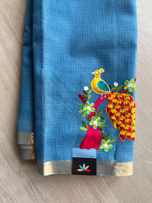 Designer Embroidered Kota Saree - 34667