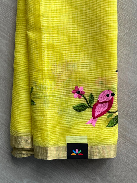 Designer Embroidered Kota Saree - 34669