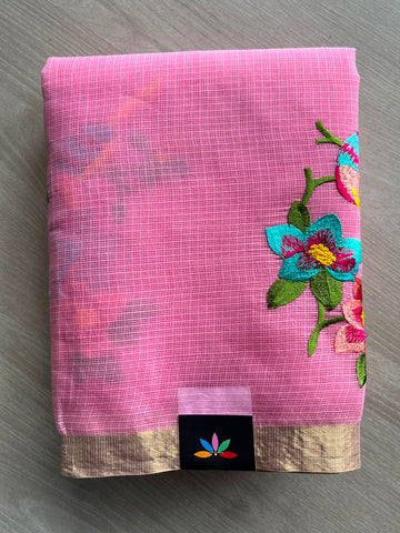 Designer Embroidered Kota Saree - 34671