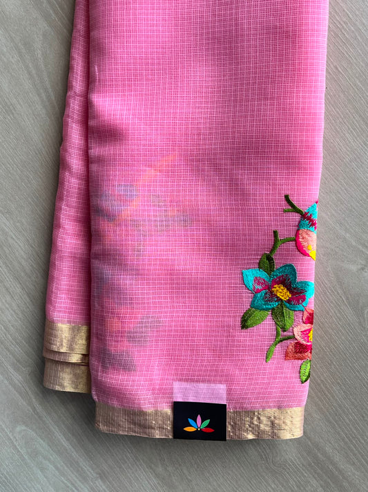 Designer Embroidered Kota Saree - 34671
