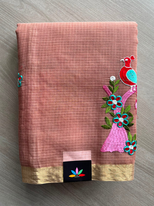 Designer Embroidered Kota Saree - 34673